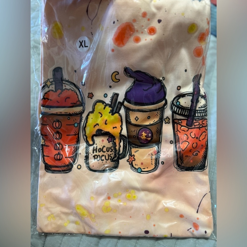 Handmade Hocus Pocus Iced Coffee‎ Woman short sleeve tshirt